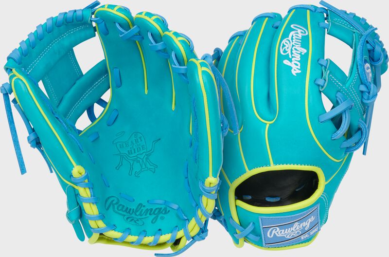 Rawlings Heart Of The Hide Contour Fit 11.5-Inch Teal Infield Baseball Glove
