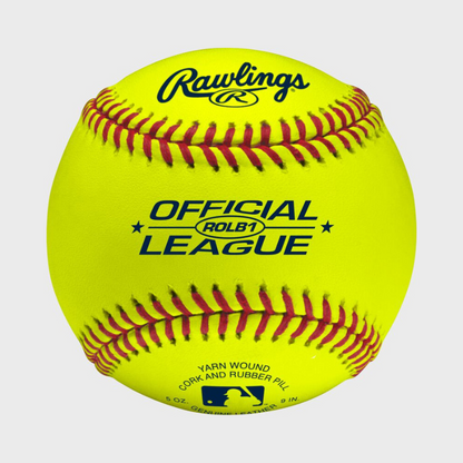 Rawlings ROLB1Y Office League Game Baseball - Yellow Cover