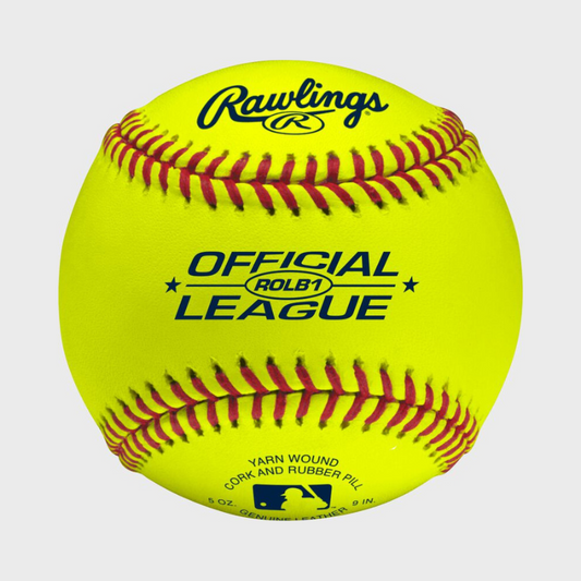 Rawlings ROLB1Y Office League Game Baseball - Yellow Cover