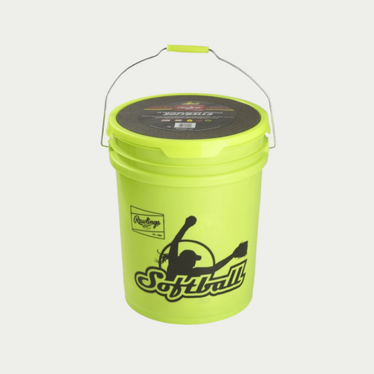 Rawlings 6 Gallon Youth Practice Ball/Bucket Combo - Includes 18 FP12BB Balls