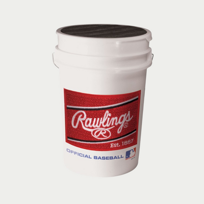 Rawlings 6 Gallon Raised Seam ROLB1X Or Better Ball-Bucket Combo - 24 Count