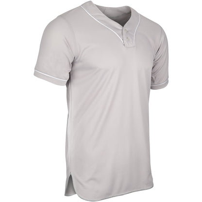 Champro ADULT HEATER 2-Bttn Piped Baseball Jersey