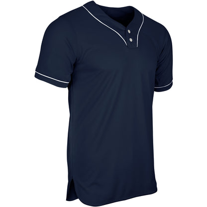 Champro YOUTH HEATER 2-Bttn Piped Baseball Jersey