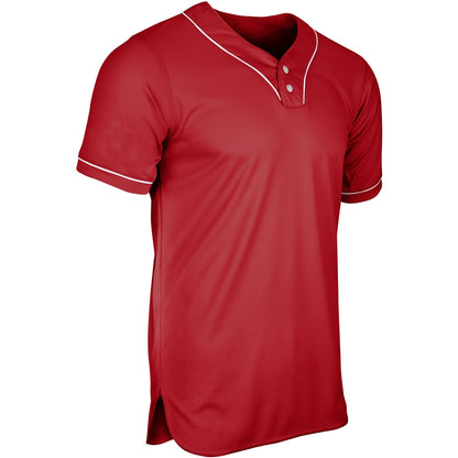 Champro YOUTH HEATER 2-Bttn Piped Baseball Jersey