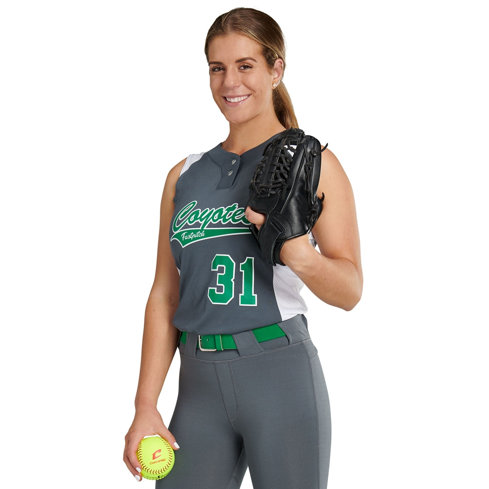 Champro Girls Infinite 2-Button Sleeveless Jersey