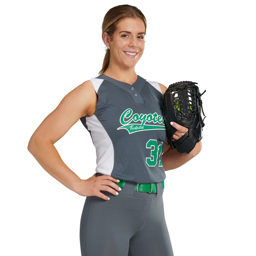 Champro Girls Infinite 2-Button Sleeveless Jersey