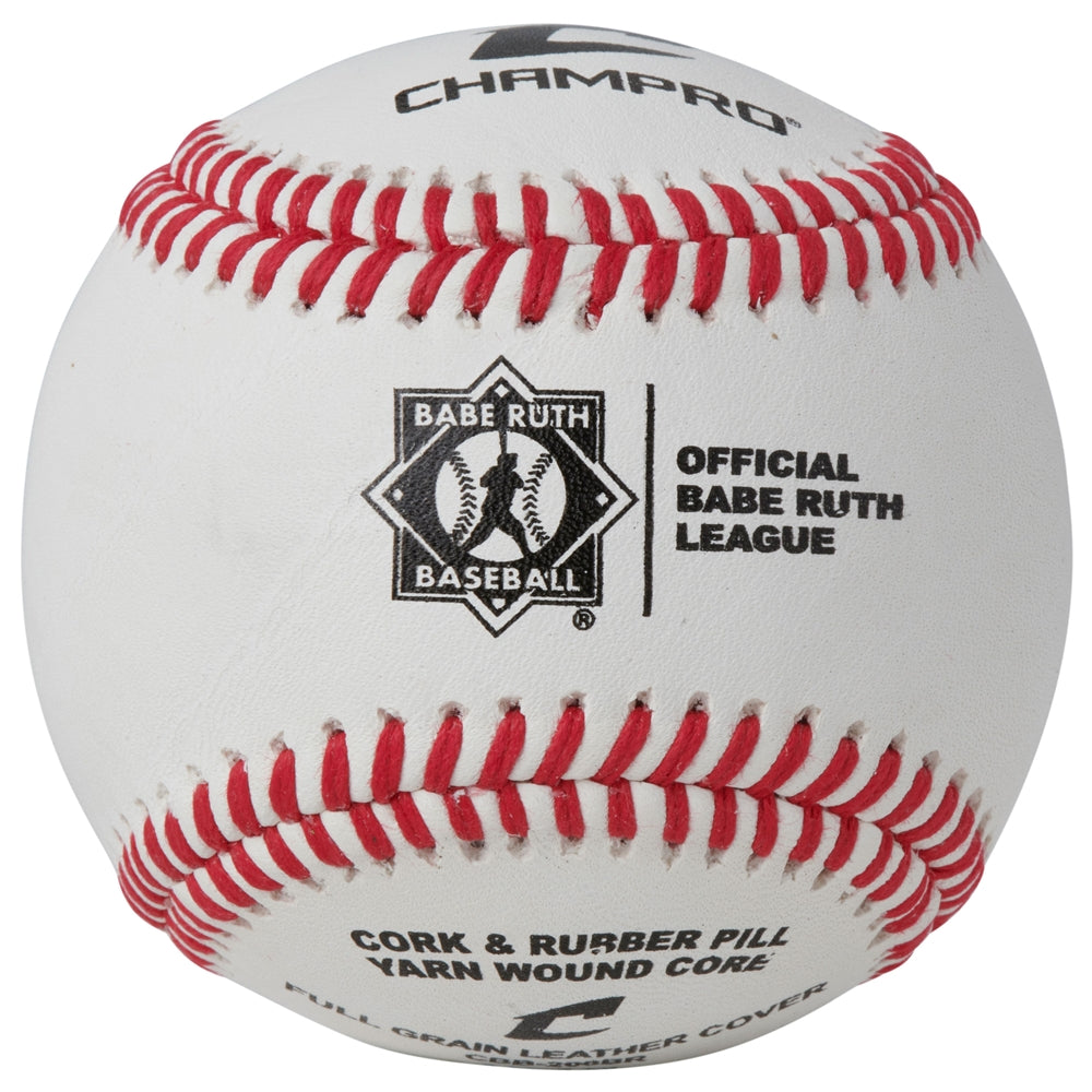 Champro CBB-200BR Babe Ruth League Raised Seam Game Baseballs (Dozen)