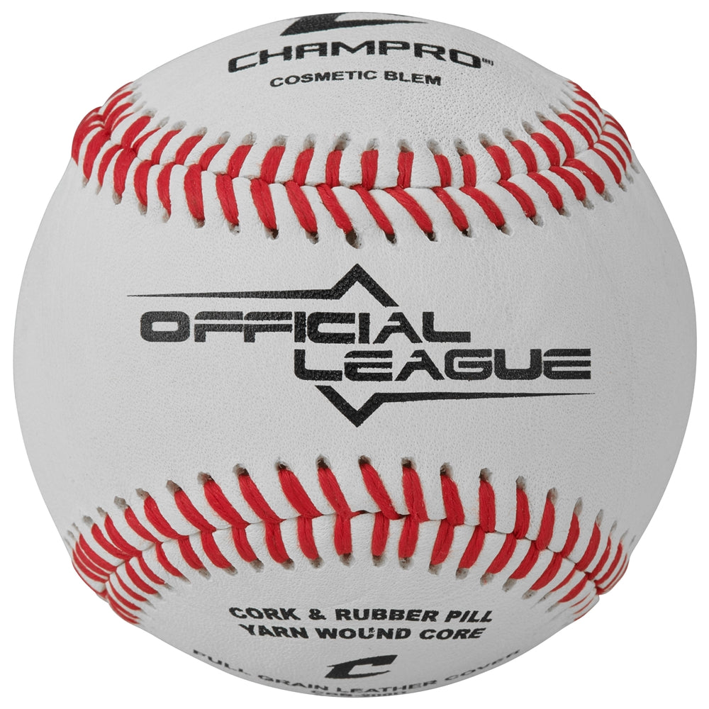Champro CBB-90 Official League Cork/Rubber Core Synthetic Baseballs (Dozen)