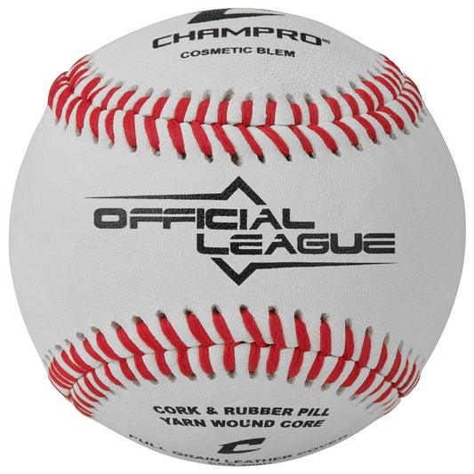 Champro CBB-90 Official League Cork/Rubber Core Synthetic Baseballs (Dozen)