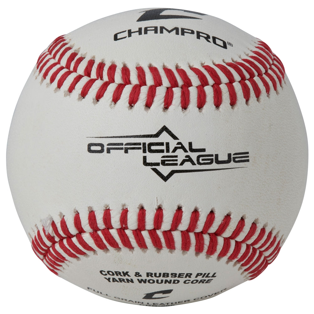 Champro CBB-40 Official League Cork/Rubber Core Baseballs (Dozen)