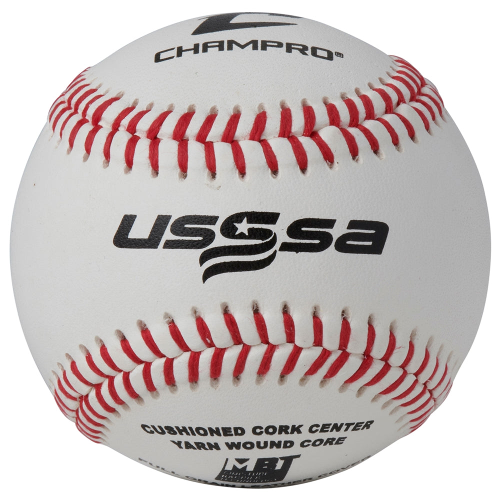 Champro CBB-200US USSSA Raised Seam Game Baseballs (Dozen)