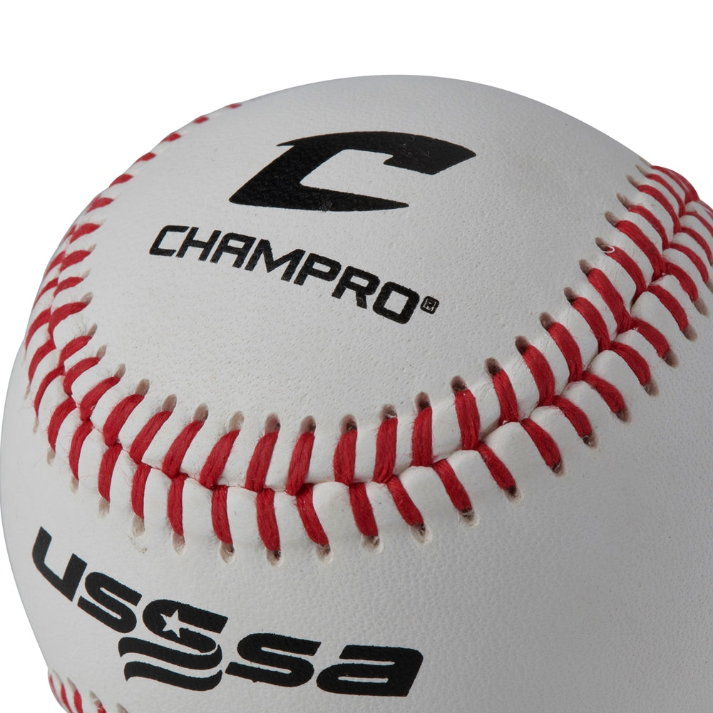 Champro CBB-200US USSSA Raised Seam Game Baseballs (Dozen)