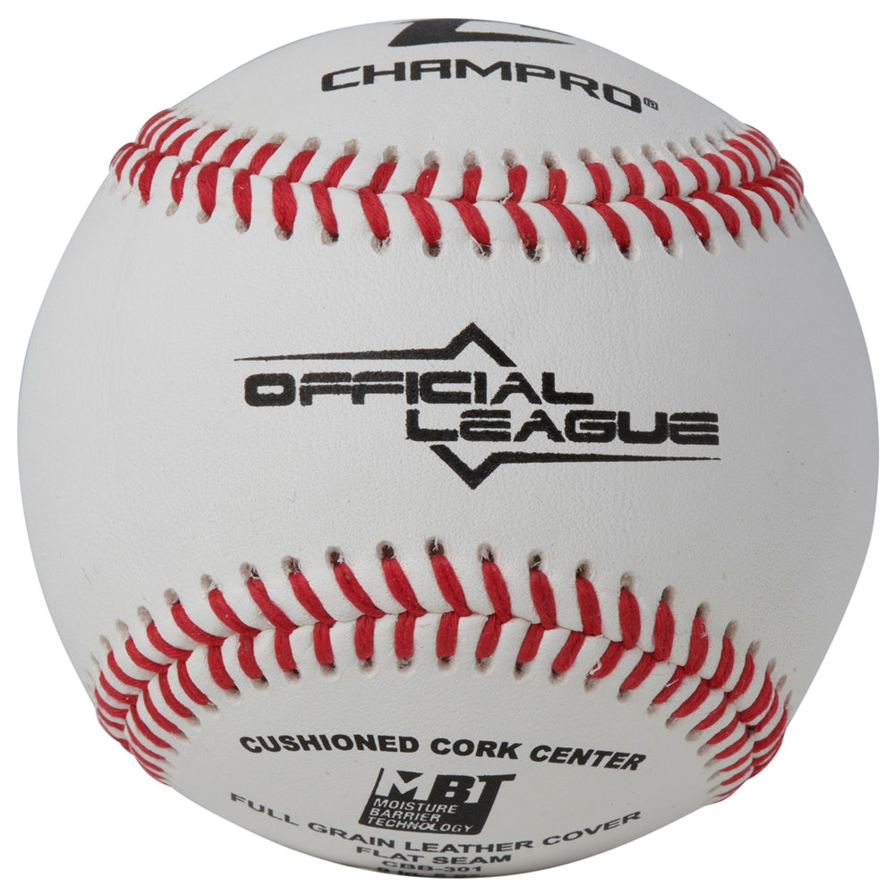 Champro CBB-300 Official League Full Grain Leather Game Baseball (Dozen)
