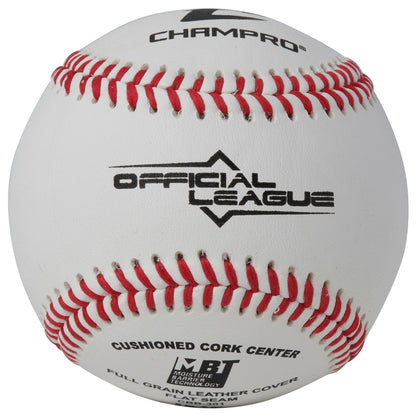 Champro CBB-300 Official League Full Grain Leather Game Baseball (Dozen)