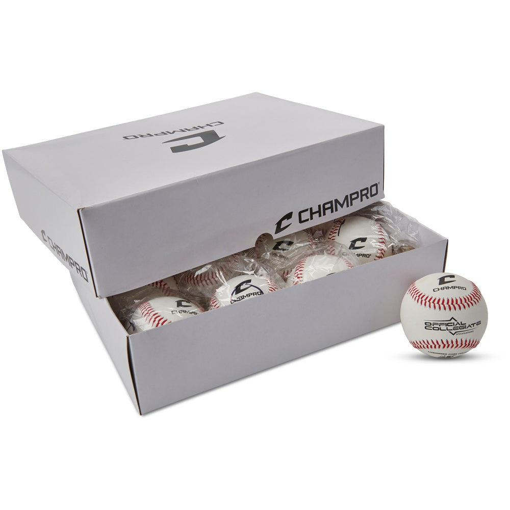Champro CBB-501 Collegiate Spec Flat Seam Baseballs (Dozen)