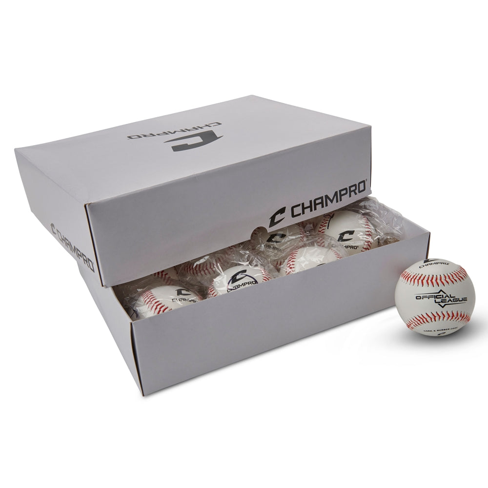 Champro CBB-90 Official League Cork/Rubber Core Synthetic Baseballs (Dozen)