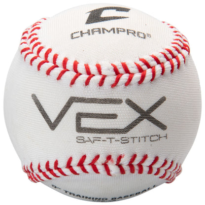 Champro CBB-XB VEX SAF-T-STICH Soft Core Practice Baseball (Dozen)