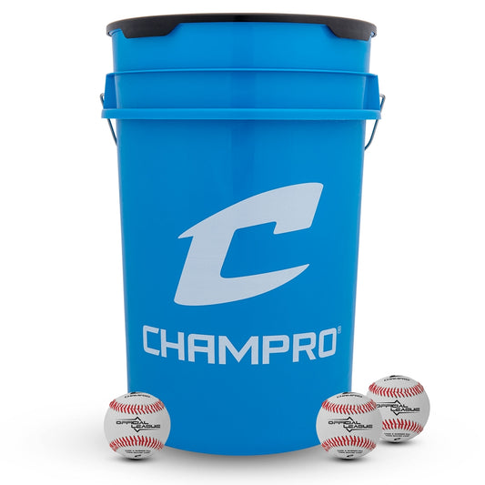 Champro 6 Gallon Bucket w/ 24 CBB-200 Baseballs