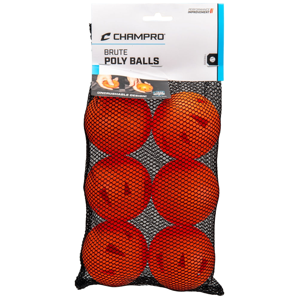 Champro 9" Brute Training Poly Ball - 6 Pack