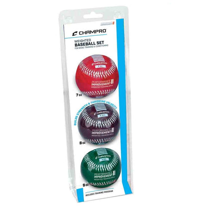 Champro Weighted Training Baseballs - 3 Pack
