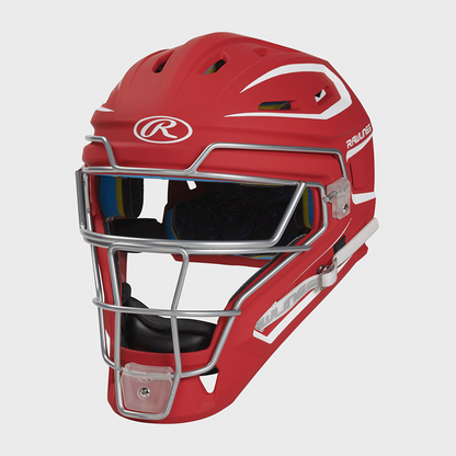 Rawlings Mach  Matte 2-Tone Hockey Style Catchers Helmet