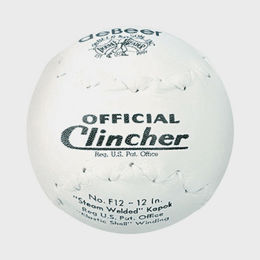 Debeer 12-Inch White Trutech Official Clincher Softball