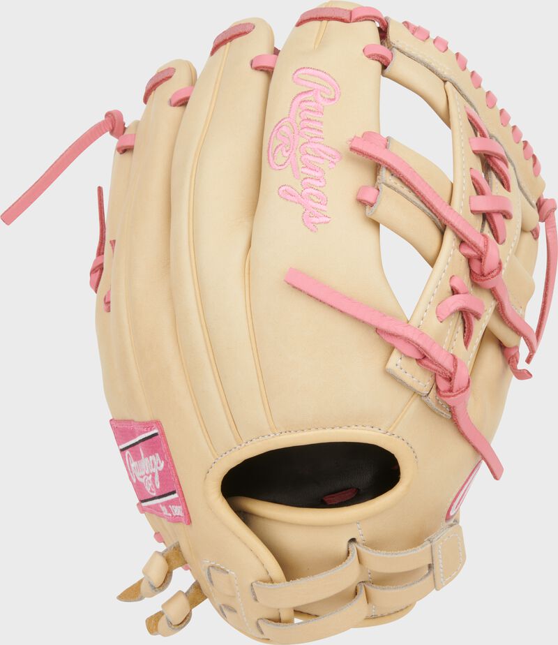 Rawlings Heart Of The Hide Series 12-Inch Softball Glove (Camel/Pink)