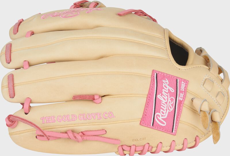 Rawlings Heart Of The Hide Series 12-Inch Softball Glove (Camel/Pink)