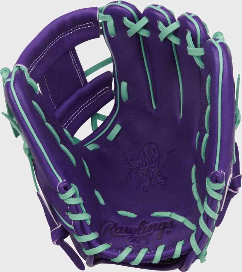 Rawlings Heart Of The Hide Series 11.5-Inch Purple Infield Baseball Glove