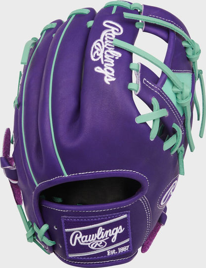 Rawlings Heart Of The Hide Series 11.5-Inch Purple Infield Baseball Glove