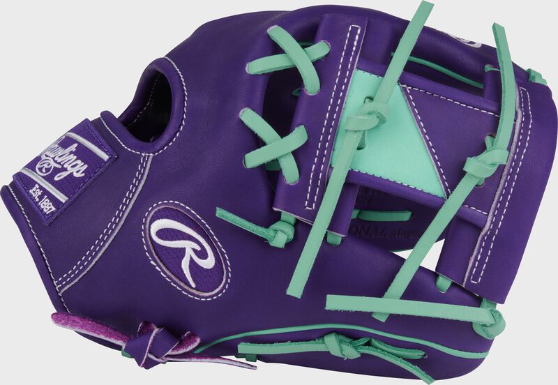 Rawlings Heart Of The Hide Series 11.5-Inch Purple Infield Baseball Glove
