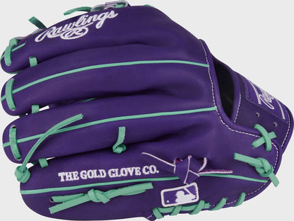Rawlings Heart Of The Hide Series 11.5-Inch Purple Infield Baseball Glove