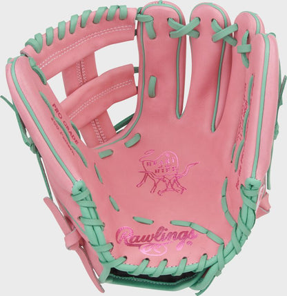 Rawlings Heart Of The Hide 11.75-Inch Pink Infield Baseball Glove