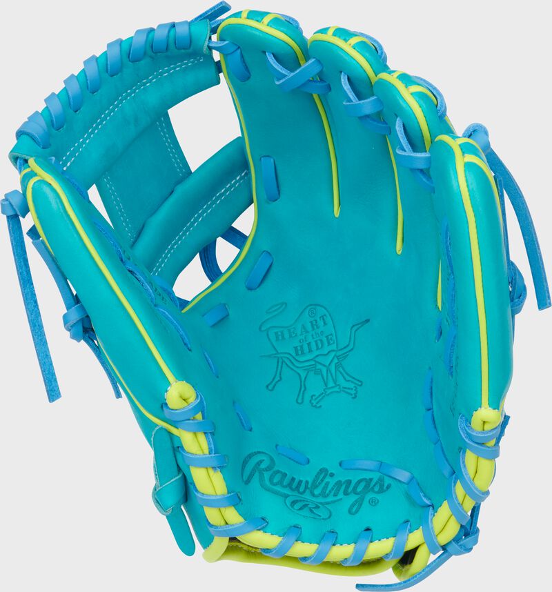 Rawlings Heart Of The Hide Contour Fit 11.5-Inch Teal Infield Baseball Glove