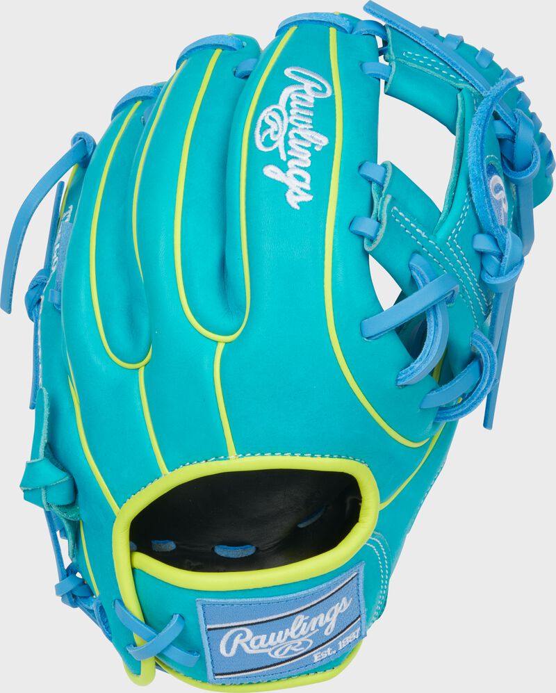 Rawlings Heart Of The Hide Contour Fit 11.5-Inch Teal Infield Baseball Glove