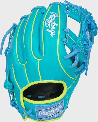 Rawlings Heart Of The Hide Contour Fit 11.5-Inch Teal Infield Baseball Glove
