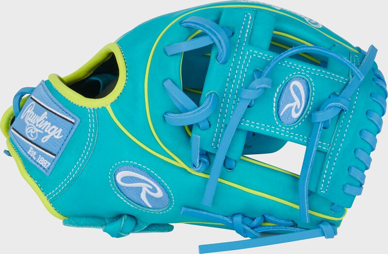 Rawlings Heart Of The Hide Contour Fit 11.5-Inch Teal Infield Baseball Glove