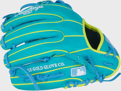 Rawlings Heart Of The Hide Contour Fit 11.5-Inch Teal Infield Baseball Glove