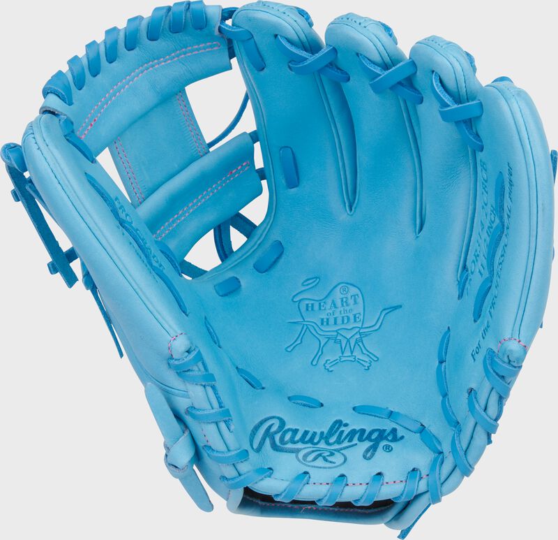 Rawlings Heart Of The Hide Series 11.5-Inch Columbia Blue Infield Baseball Glove