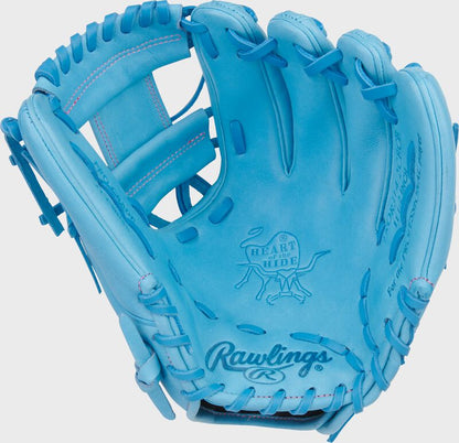 Rawlings Heart Of The Hide Series 11.5-Inch Columbia Blue Infield Baseball Glove