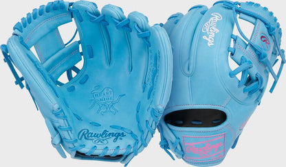 Rawlings Heart Of The Hide Series 11.5-Inch Columbia Blue Infield Baseball Glove