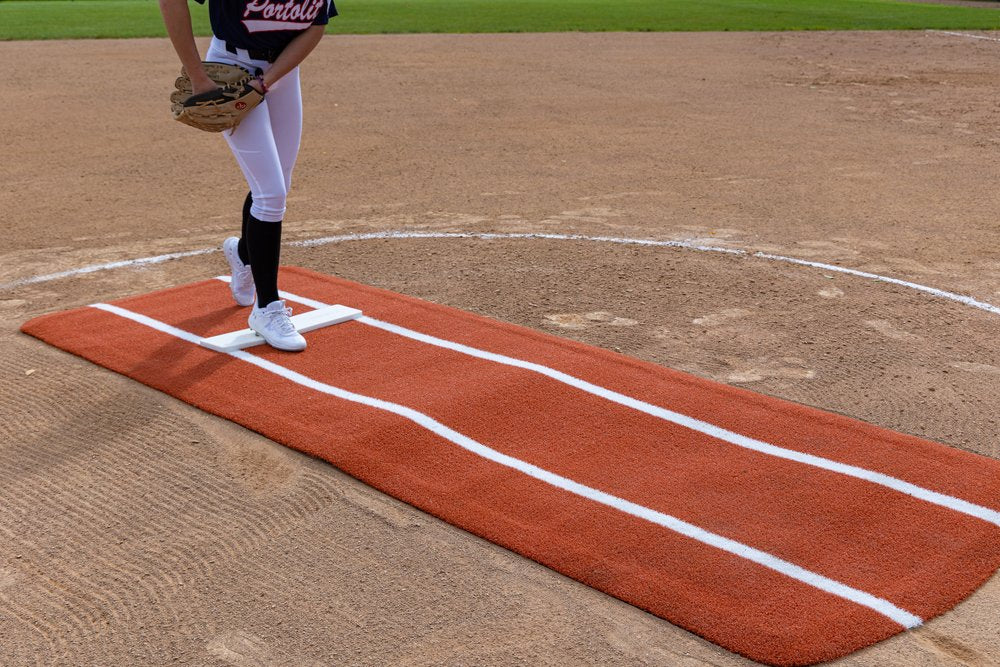 Portolite Pro Spiked Softball Game Mat