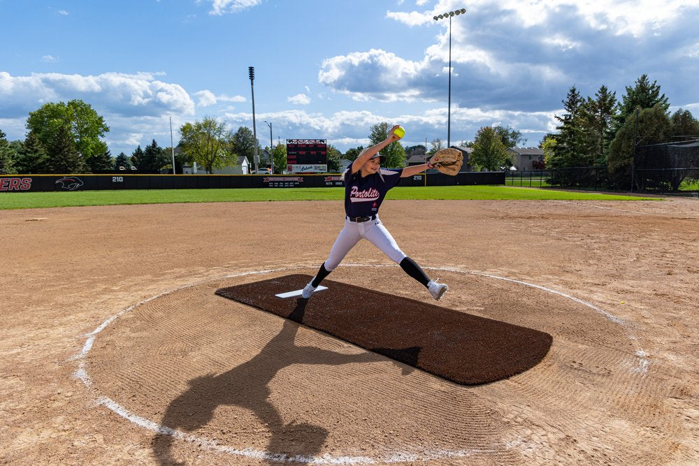 Portolite Long Spiked Softball Game Mat