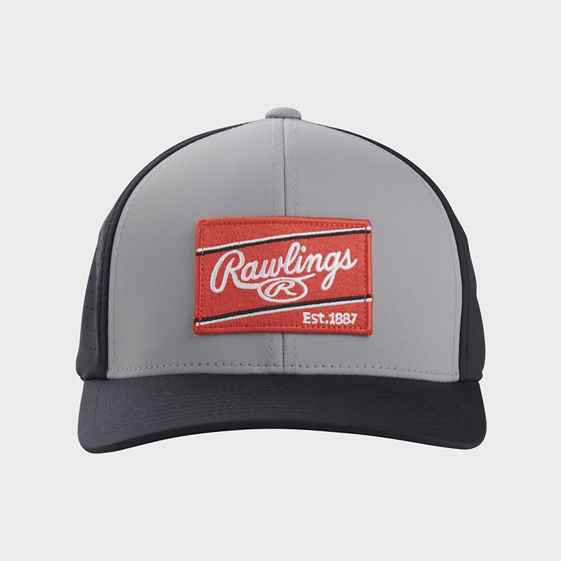 Rawlings Red Patch Hat Flex Fit
