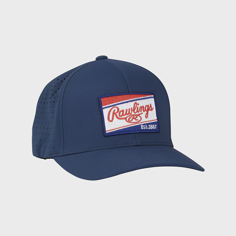 Rawlings Red Patch Hat Flex Fit