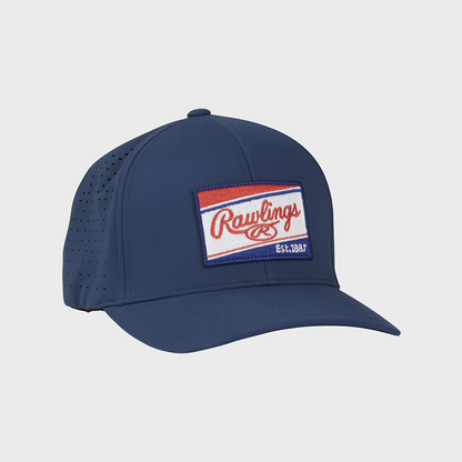 Rawlings Red Patch Hat Flex Fit