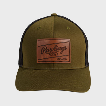 Rawlings Leather Patch Hat