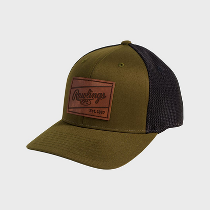 Rawlings Leather Patch Hat