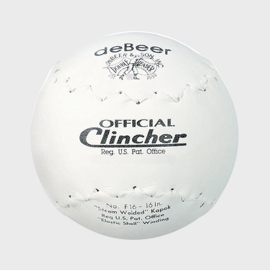 Debeer 16-Inch White Trutech Clincher Softball