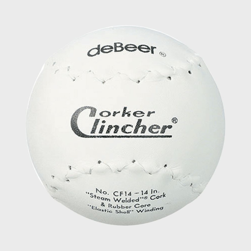 Debeer 14-Inch White Trutech Corker Clincher Softball